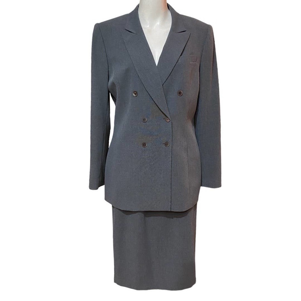 Kasper ASL Double Breasted Suit & Skirt Set Size 10 New with Tags